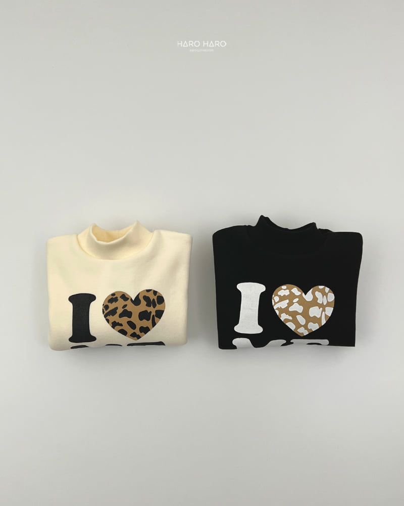 Haro Haro - Korean Children Fashion - #littlefashionista - I Love Fleece Sweatshirt - 8