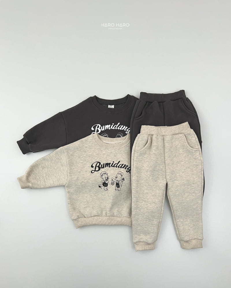 Haro Haro - Korean Children Fashion - #littlefashionista - Two Bear Fleece Set - 3