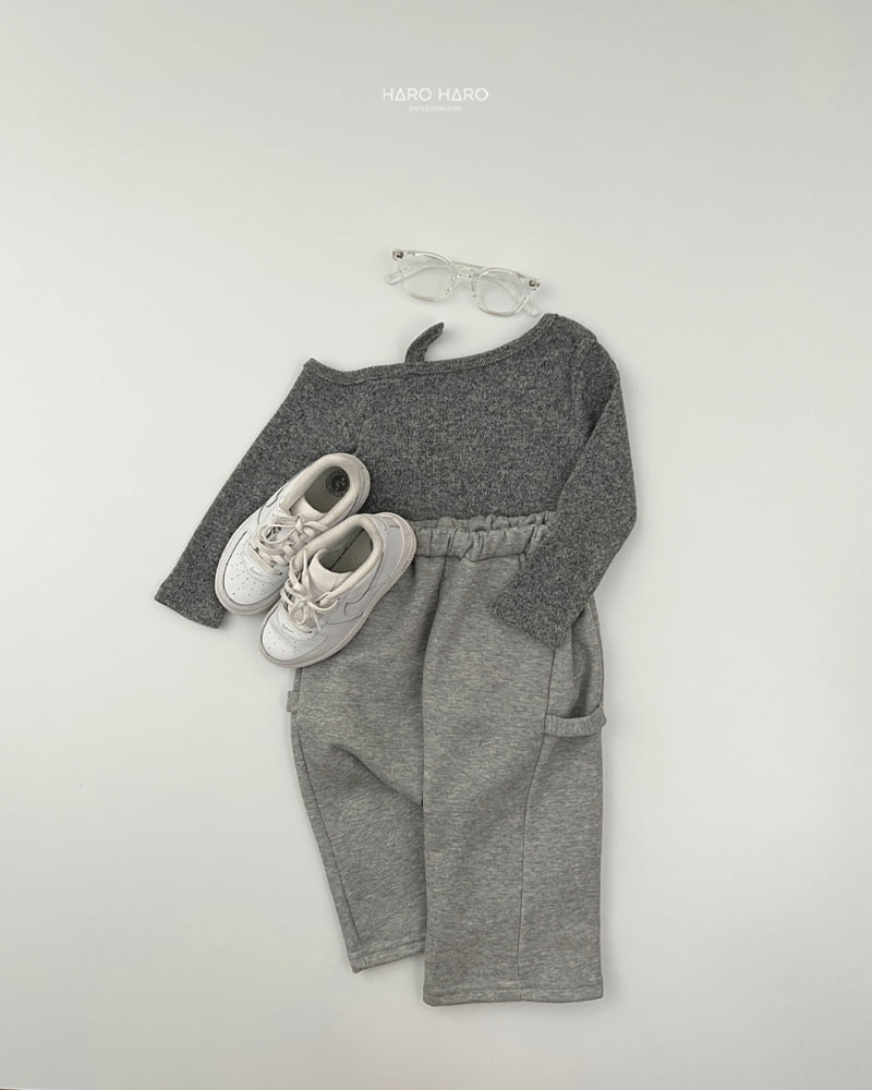 Haro Haro - Korean Children Fashion - #littlefashionista - Mihou Fleece Off Shoulder Tee - 12