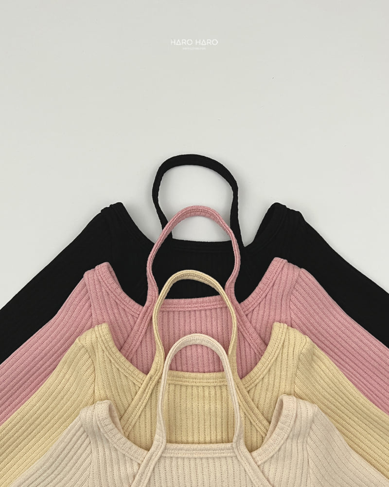 Haro Haro - Korean Children Fashion - #Kfashion4kids - Knit Fleece Halter Neck Tee - 4