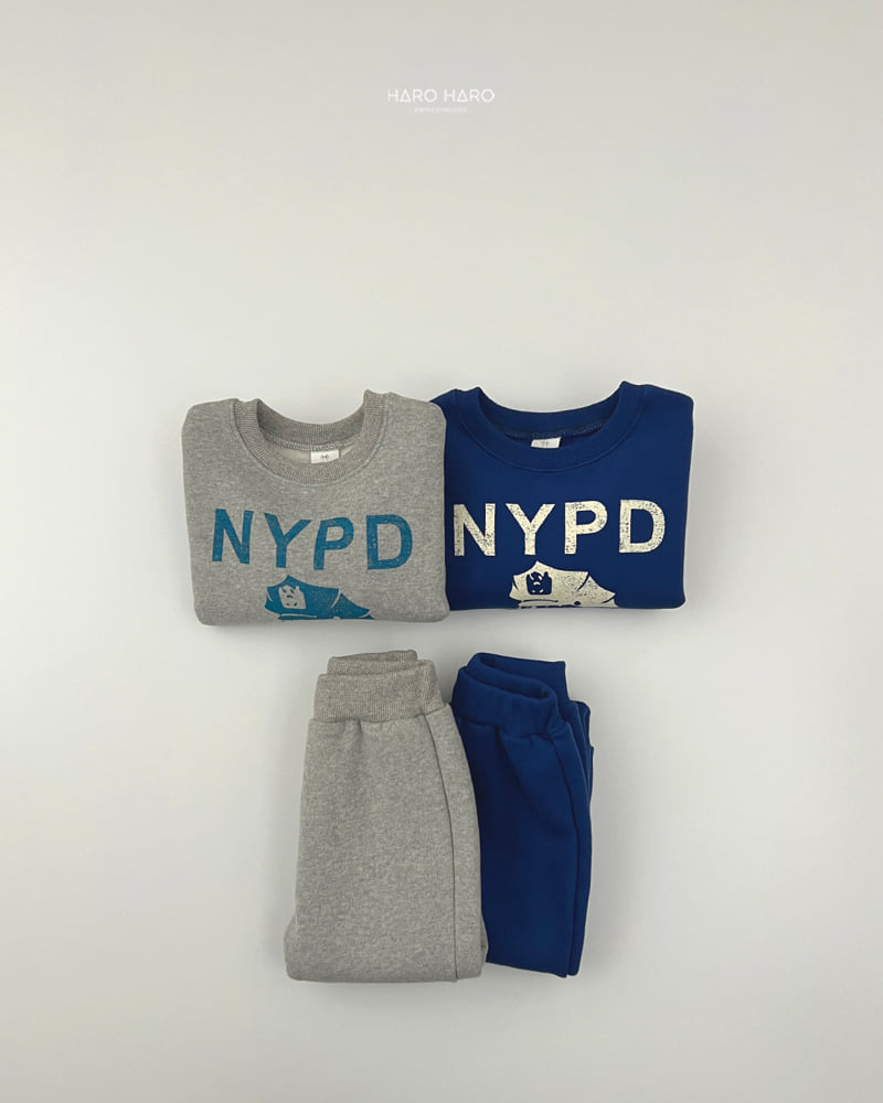 Haro Haro - Korean Children Fashion - #magicofchildhood - Police Fleece Set - 10