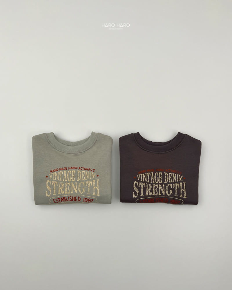 Haro Haro - Korean Children Fashion - #magicofchildhood - Vintage Loose Fleece Tee - 8