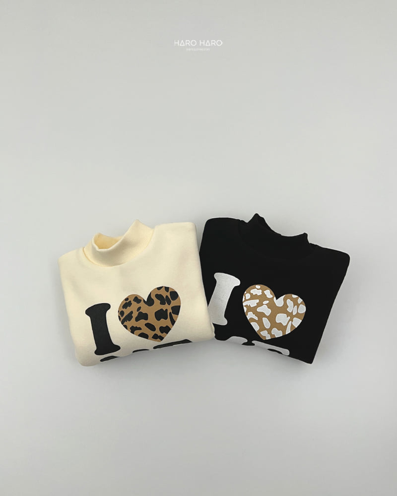 Haro Haro - Korean Children Fashion - #magicofchildhood - I Love Fleece Sweatshirt - 9