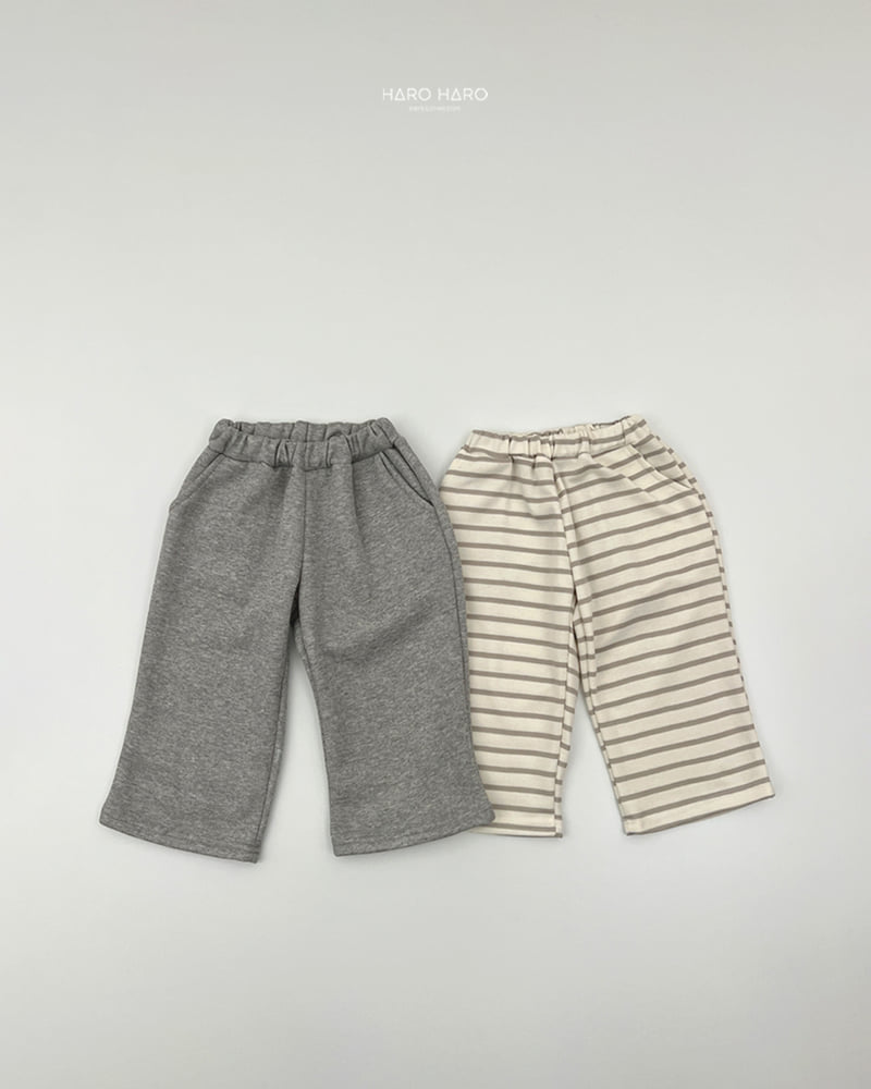 Haro Haro - Korean Children Fashion - #magicofchildhood - Couple Fleece Wide Pants Set - 7