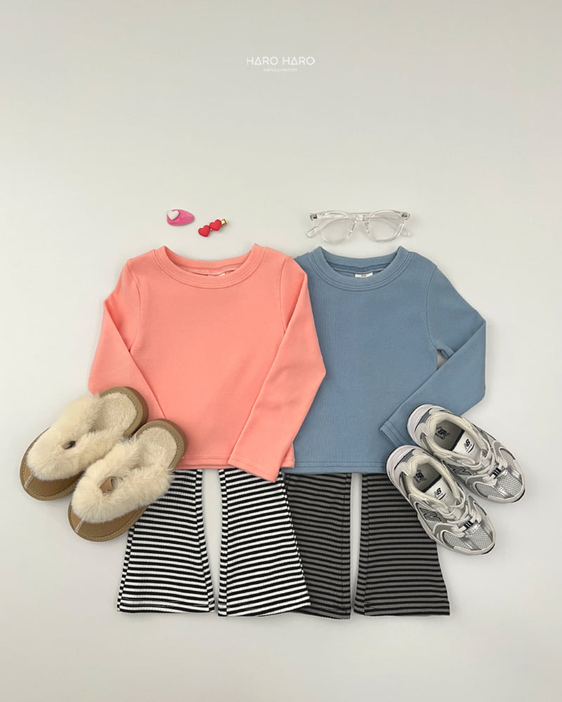 Haro Haro - Korean Children Fashion - #magicofchildhood - Macaron Slim Fleece Tee - 12