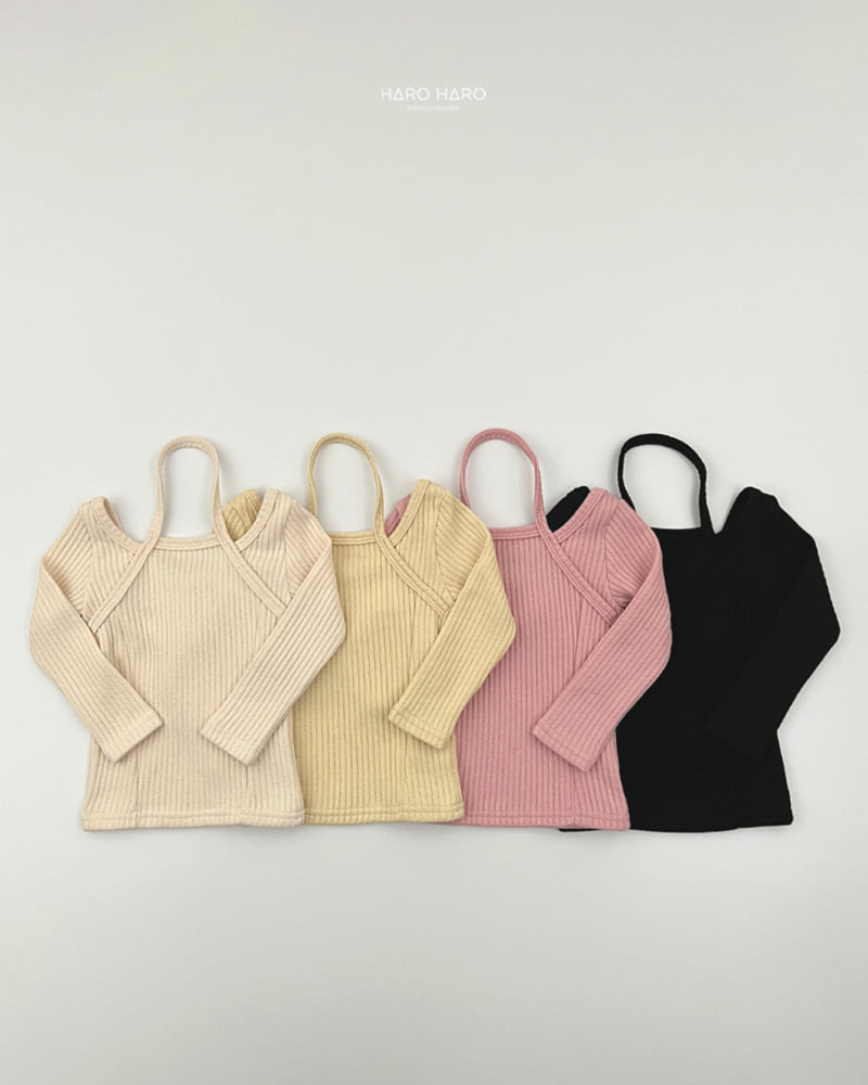Haro Haro - Korean Children Fashion - #magicofchildhood - Knit Fleece Halter Neck Tee - 5