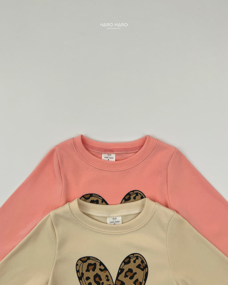 Haro Haro - Korean Children Fashion - #littlefashionista - Leopard Slim Fleece Tee - 4