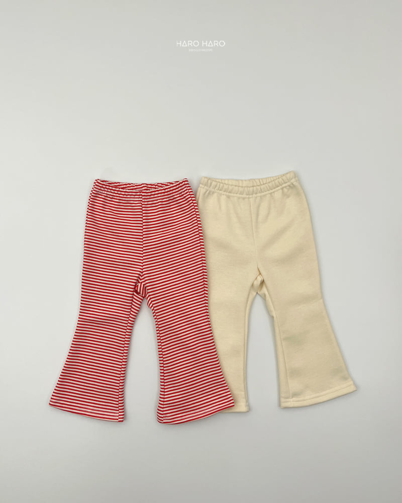 Haro Haro - Korean Children Fashion - #minifashionista - Twin Fleece Bootcut Pants Set - 8