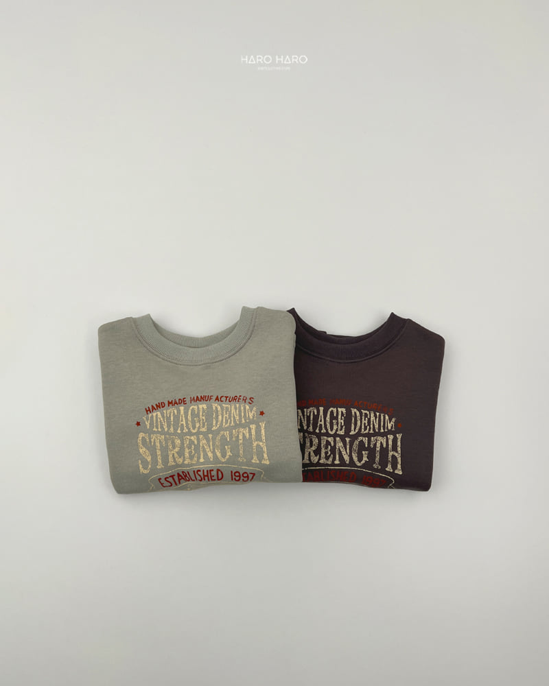 Haro Haro - Korean Children Fashion - #minifashionista - Vintage Loose Fleece Tee - 9