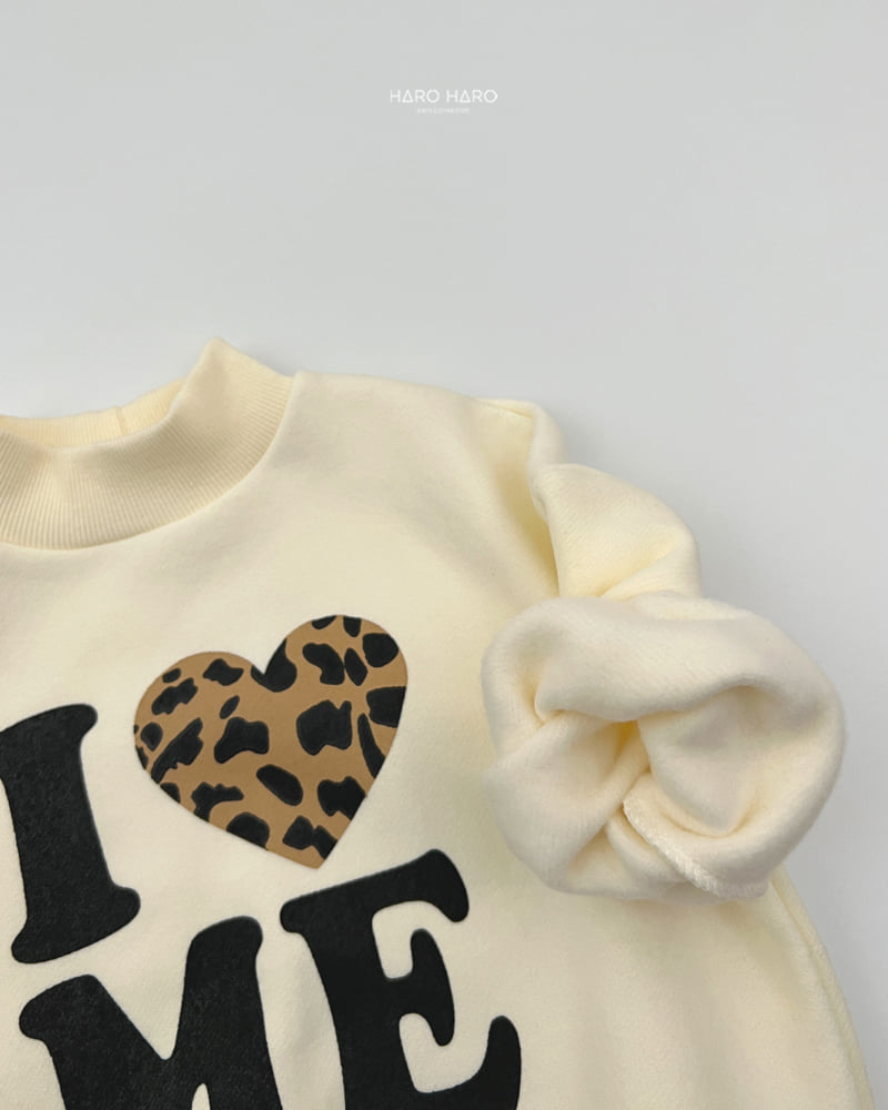 Haro Haro - Korean Children Fashion - #minifashionista - I Love Fleece Sweatshirt - 10
