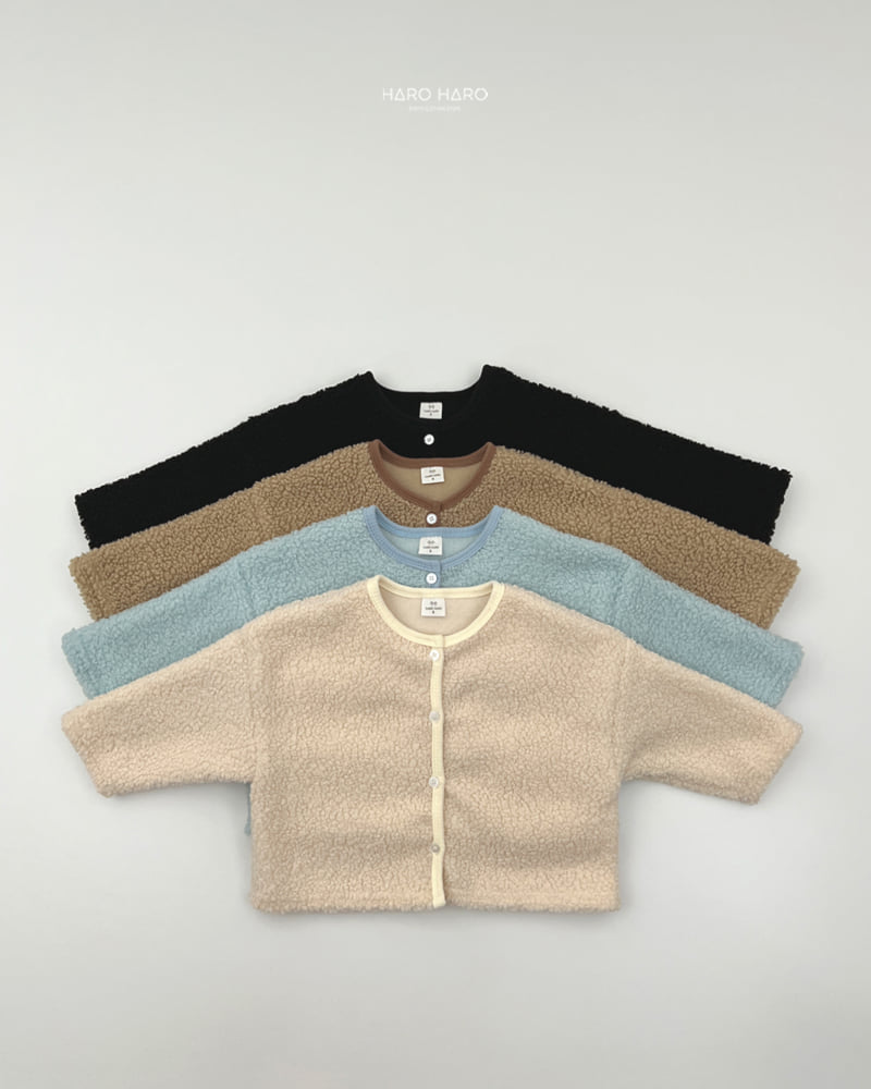 Haro Haro - Korean Children Fashion - #minifashionista - Puppy Fleece Cardigan - 3