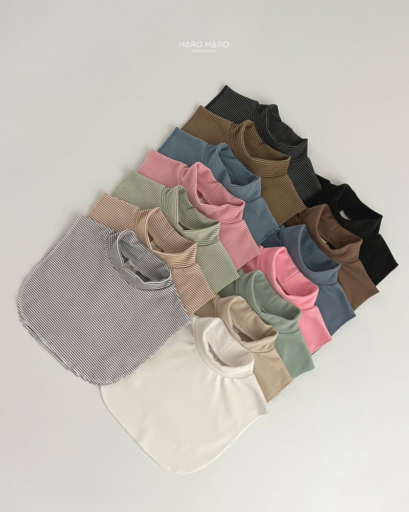 Haro Haro - Korean Children Fashion - #minifashionista - Julie Fake Turtleneck Tee Set - 10