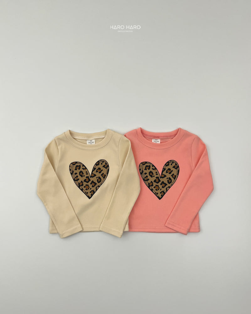 Haro Haro - Korean Children Fashion - #minifashionista - Leopard Slim Fleece Tee - 5