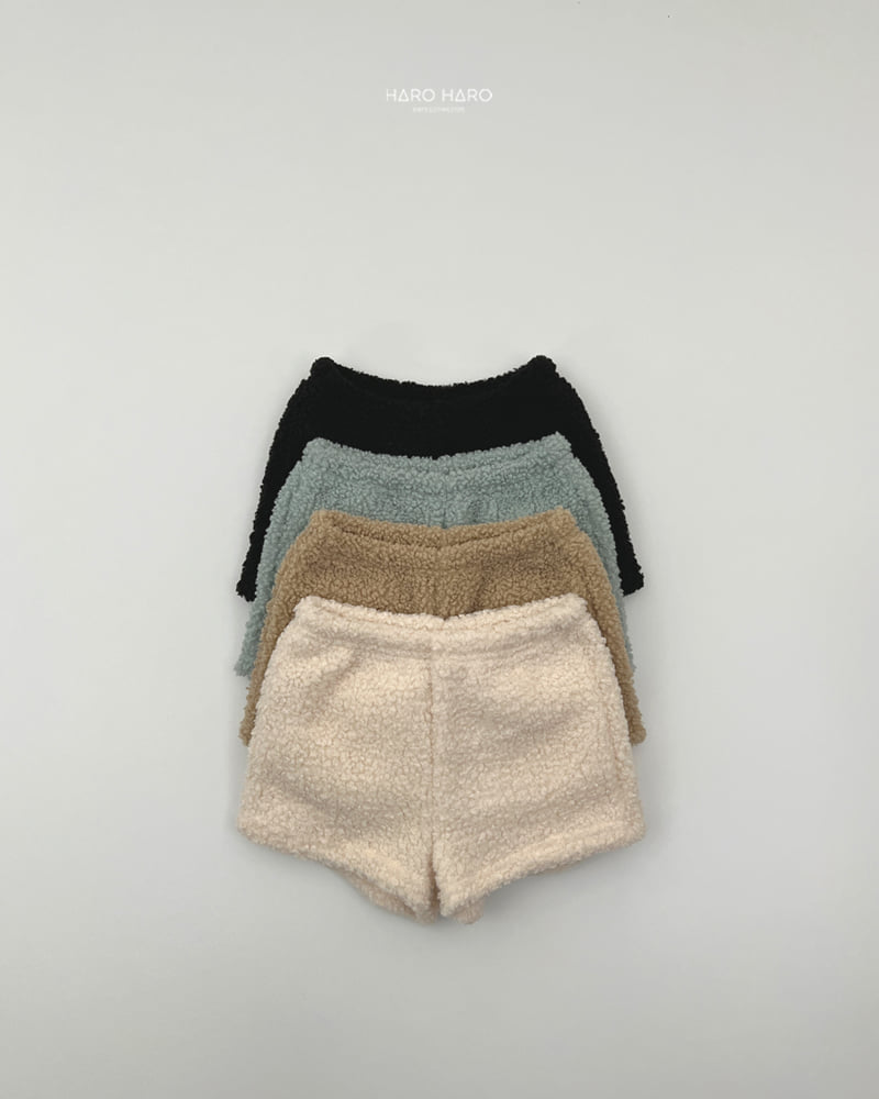 Haro Haro - Korean Children Fashion - #minifashionista - Pudding Fuzzy Half Pants - 4