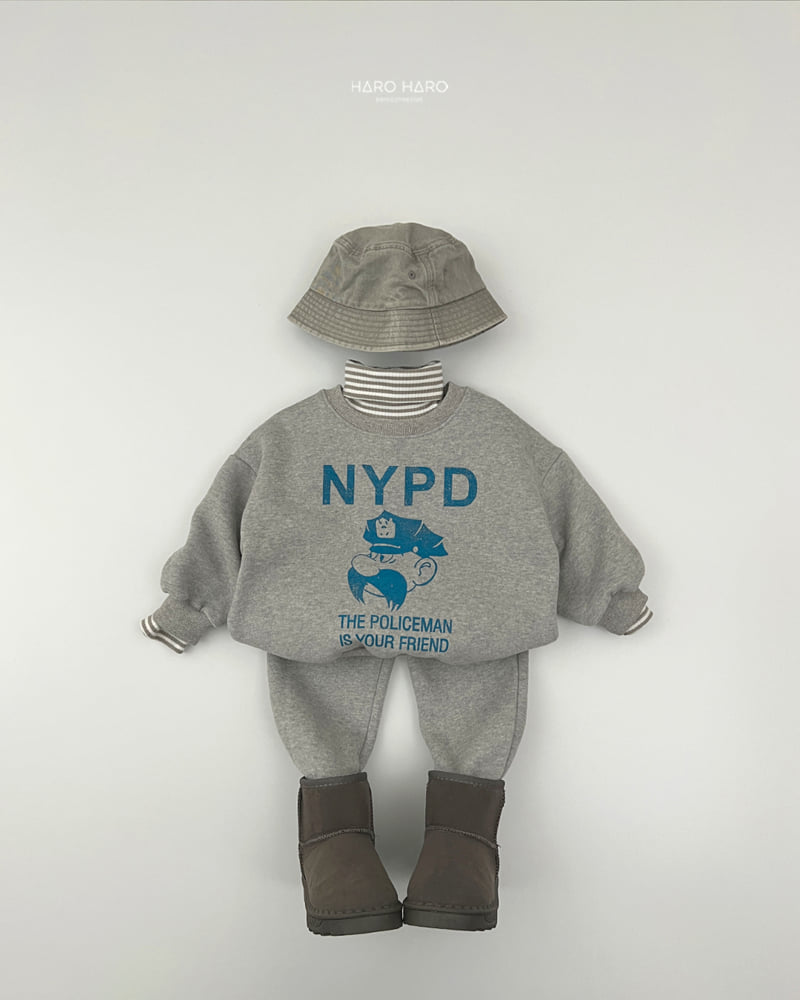 Haro Haro - Korean Children Fashion - #prettylittlegirls - Police Fleece Set - 12