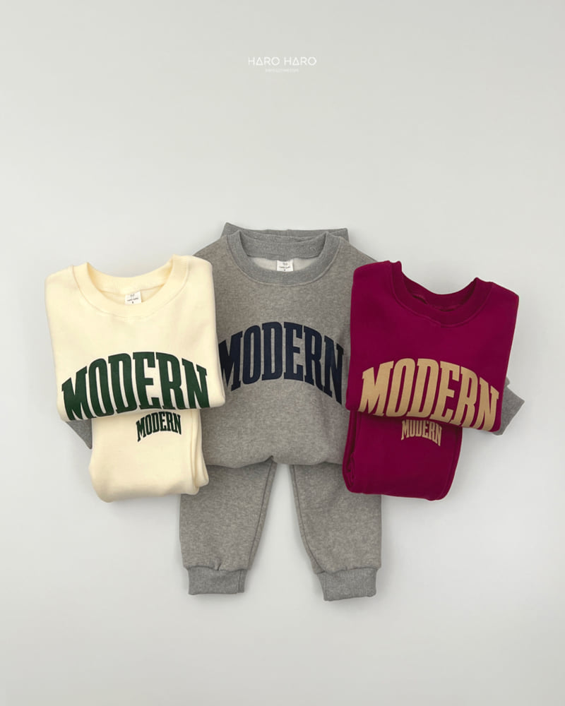 Haro Haro - Korean Children Fashion - #prettylittlegirls - Modern Double Fleece Set - 7