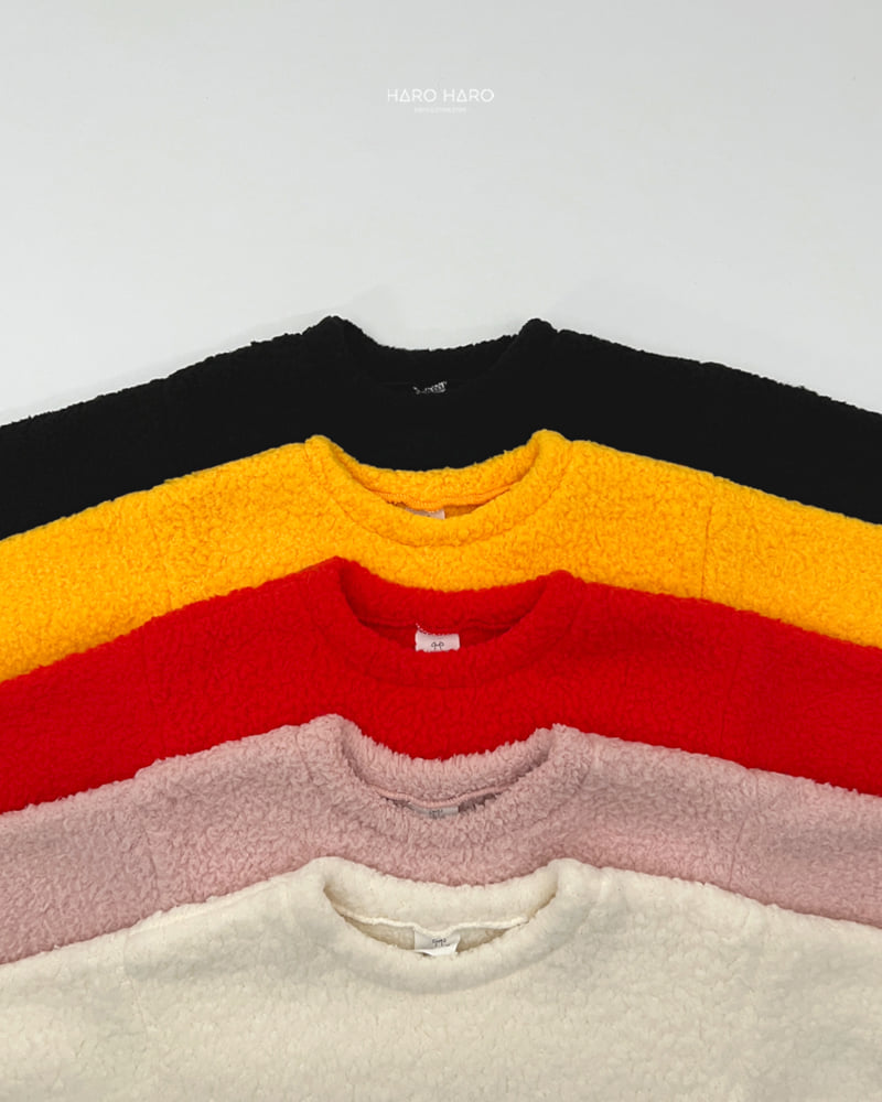 Haro Haro - Korean Children Fashion - #minifashionista - Vivid Fuzzy Crop Tee - 4