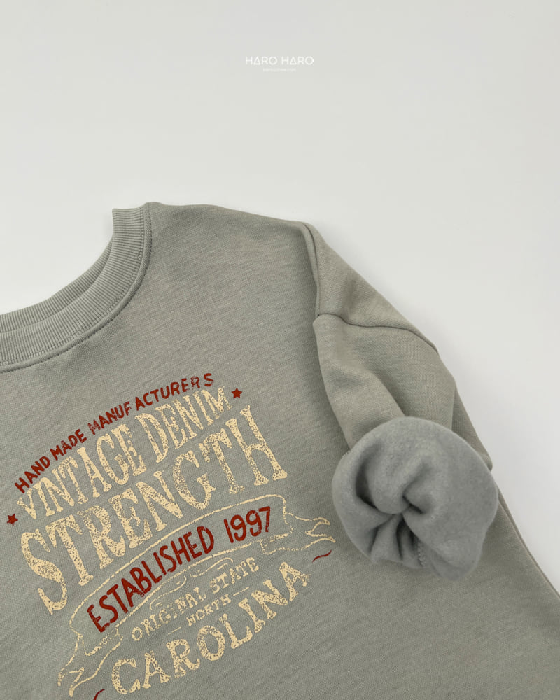 Haro Haro - Korean Children Fashion - #prettylittlegirls - Vintage Loose Fleece Tee - 10