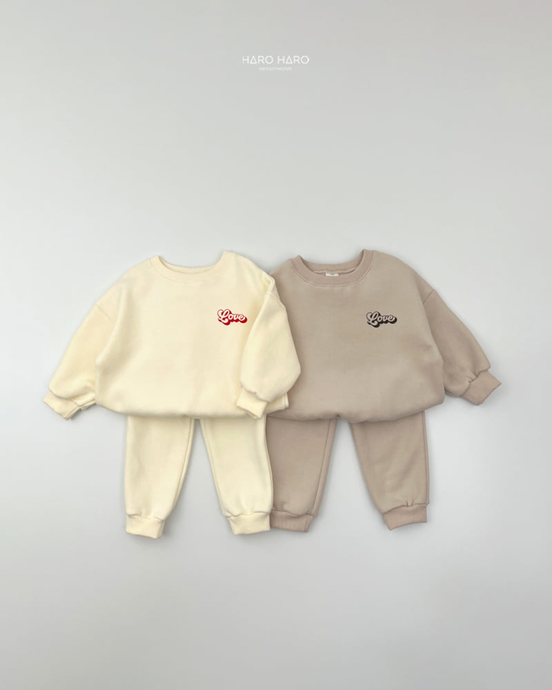 Haro Haro - Korean Children Fashion - #prettylittlegirls - Love Fleece Set - 5