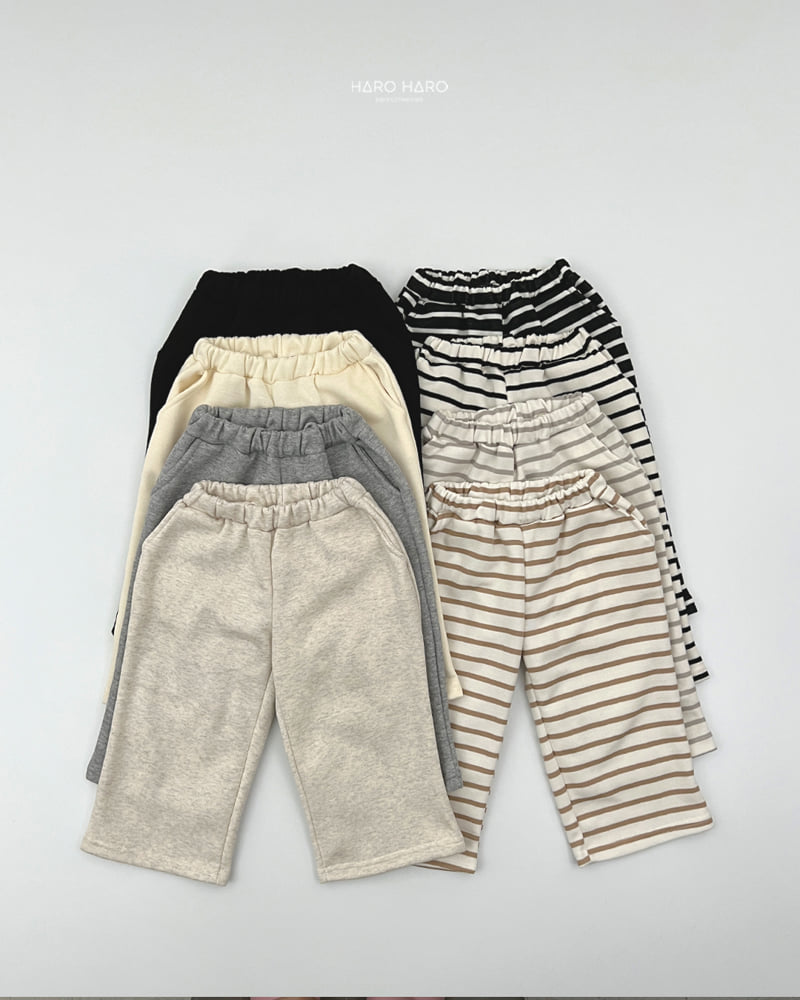 Haro Haro - Korean Children Fashion - #prettylittlegirls - Couple Fleece Wide Pants Set - 9