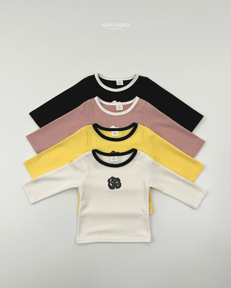 Haro Haro - Korean Children Fashion - #prettylittlegirls - Rose Fleece Tee - 3