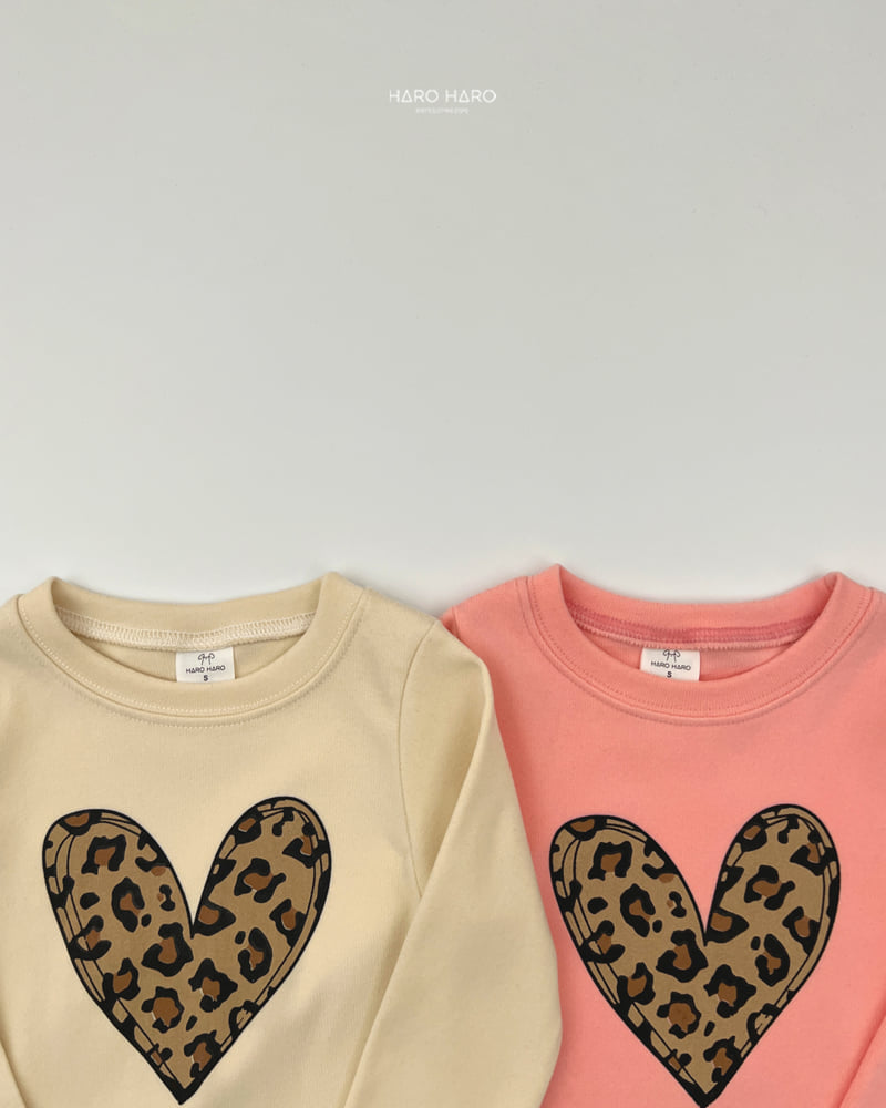Haro Haro - Korean Children Fashion - #prettylittlegirls - Leopard Slim Fleece Tee - 6