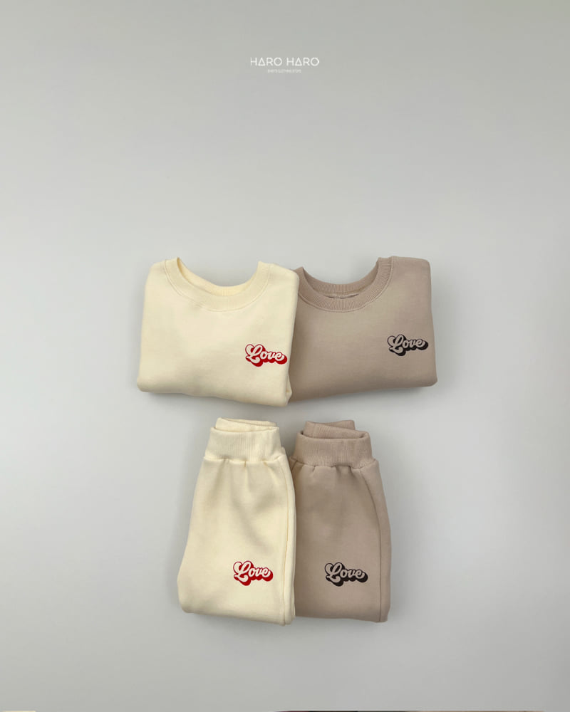 Haro Haro - Korean Children Fashion - #stylishchildhood - Love Fleece Set - 8