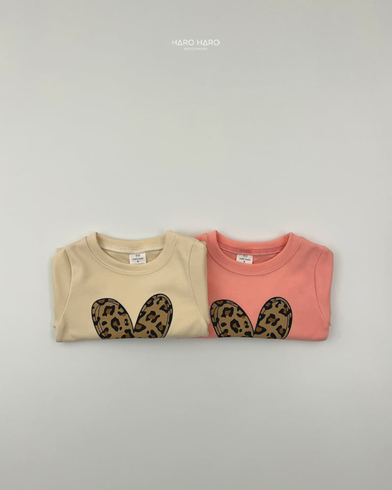 Haro Haro - Korean Children Fashion - #stylishchildhood - Leopard Slim Fleece Tee - 9