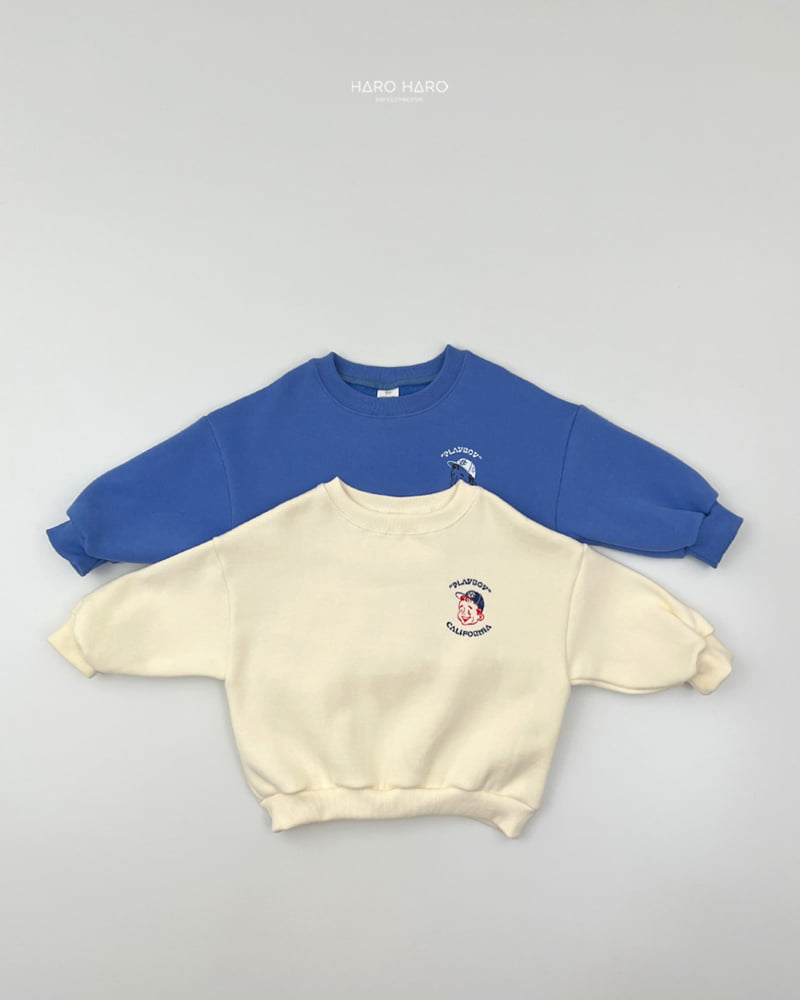 Haro Haro - Korean Children Fashion - #todddlerfashion - Playboy Fleece Sweatshirt - 3
