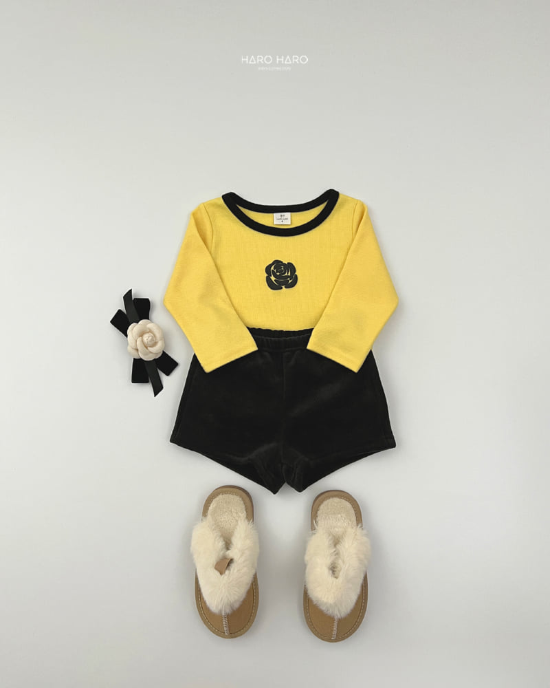 Haro Haro - Korean Children Fashion - #todddlerfashion - Mink Corduroy Half Pants - 12
