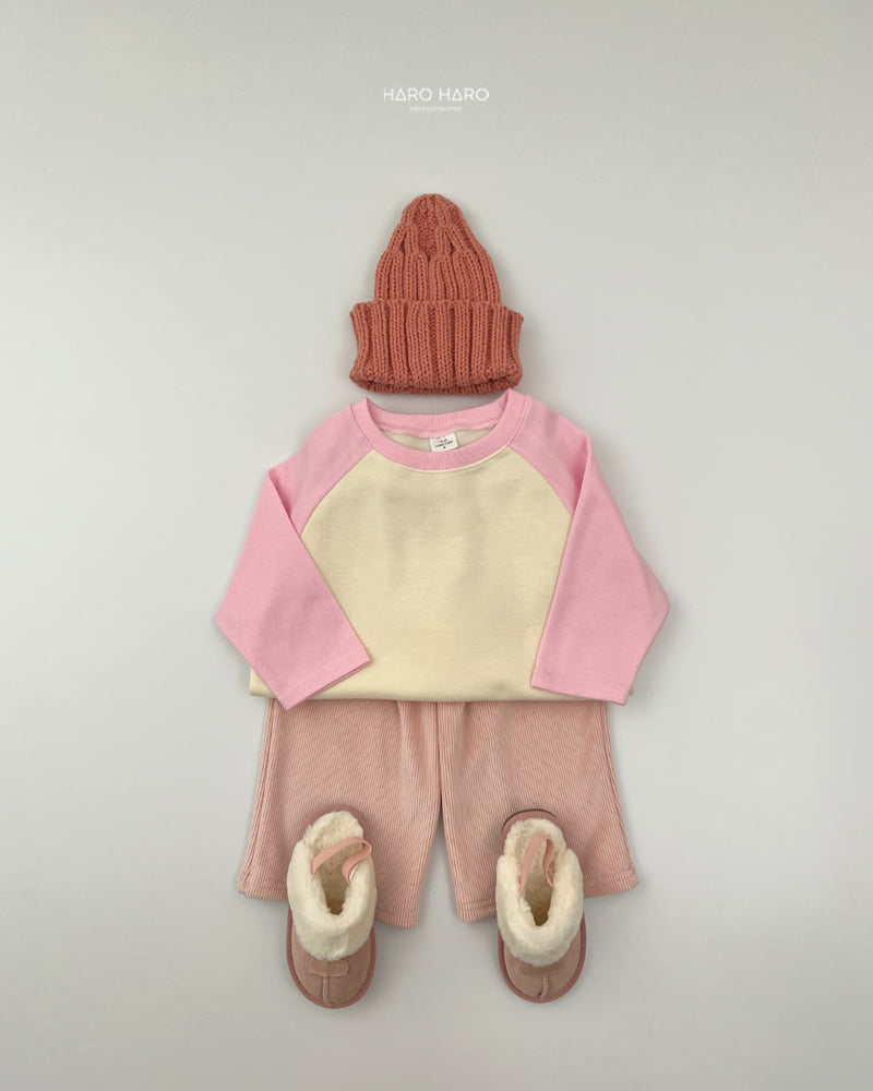 Haro Haro - Korean Children Fashion - #todddlerfashion - Raglan Loose Fleece Tee - 5