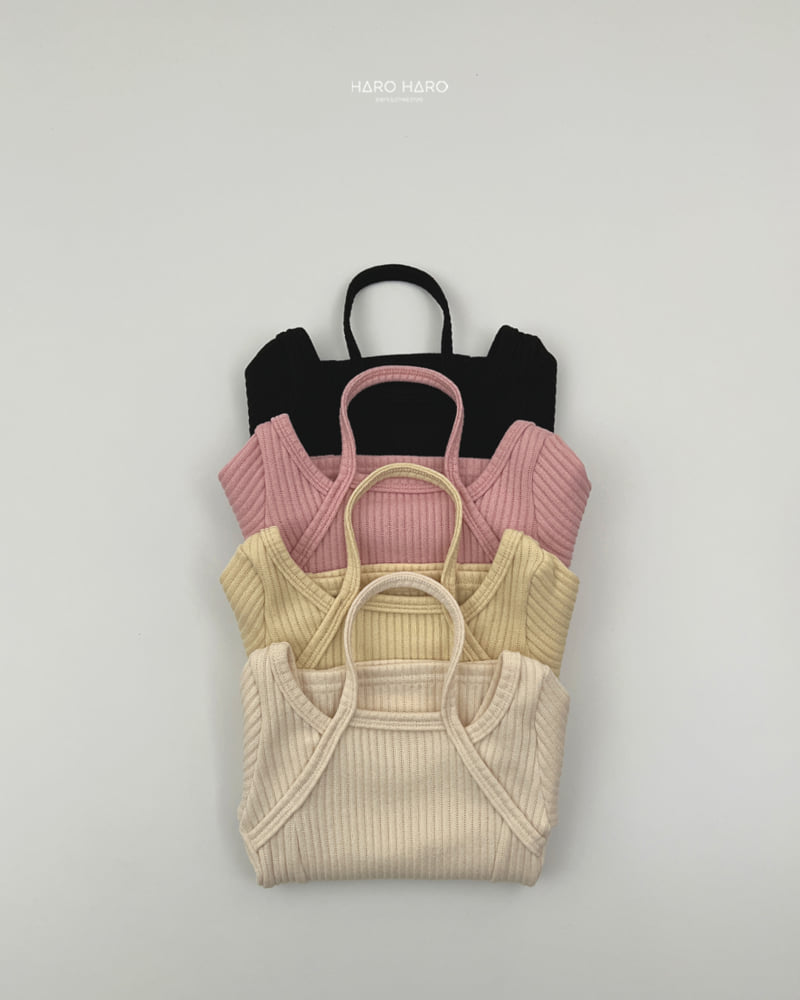 Haro Haro - Korean Children Fashion - #todddlerfashion - Knit Fleece Halter Neck Tee - 8