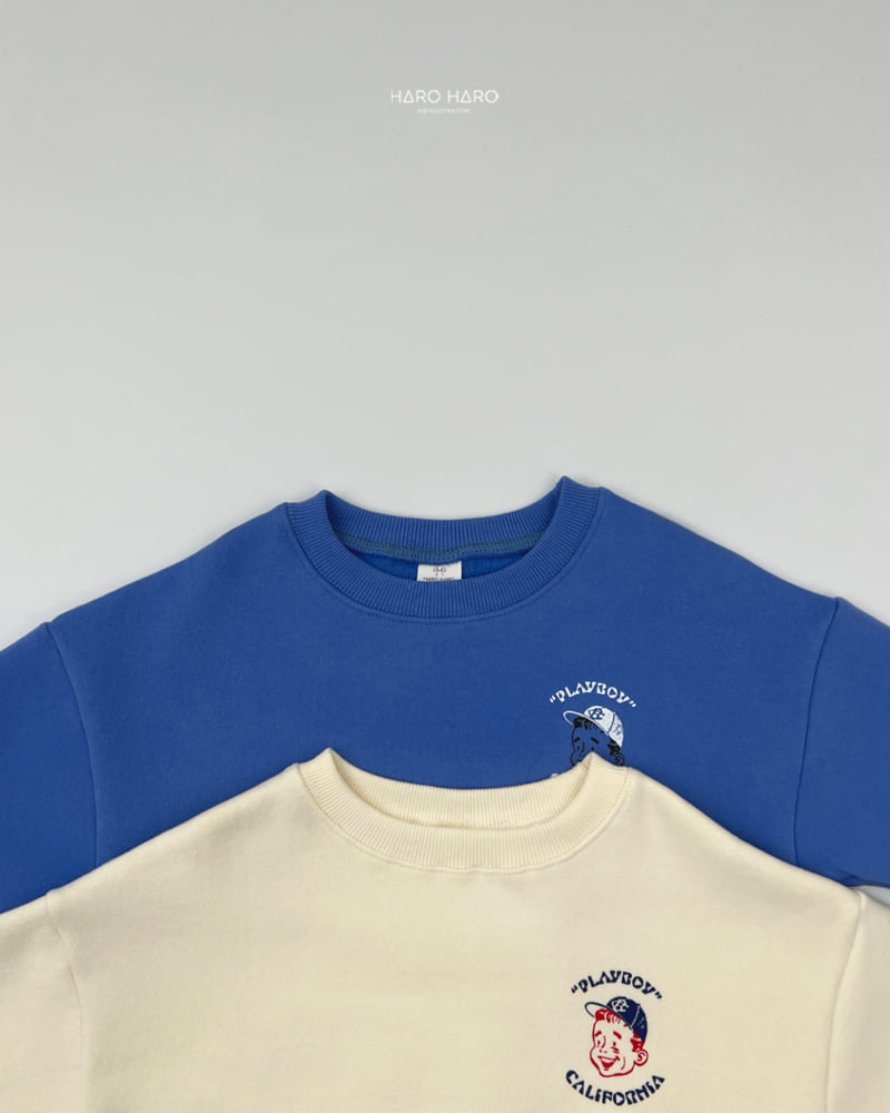 Haro Haro - Korean Children Fashion - #todddlerfashion - Playboy Fleece Sweatshirt - 4