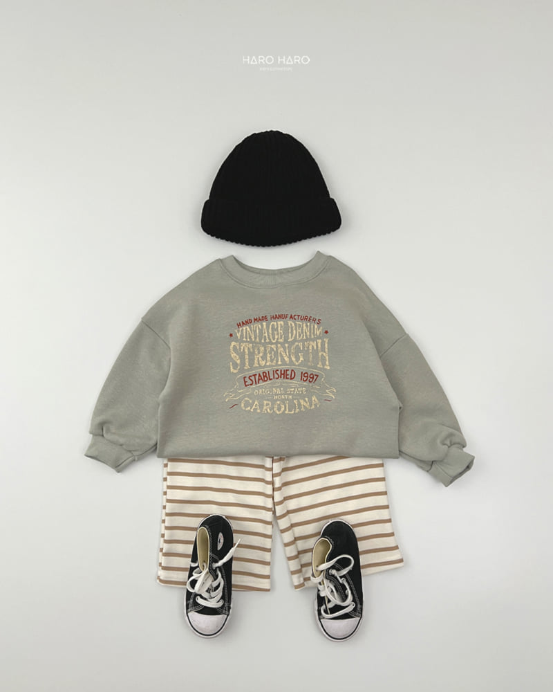 Haro Haro - Korean Children Fashion - #toddlerclothing - Vintage Loose Fleece Tee - 12