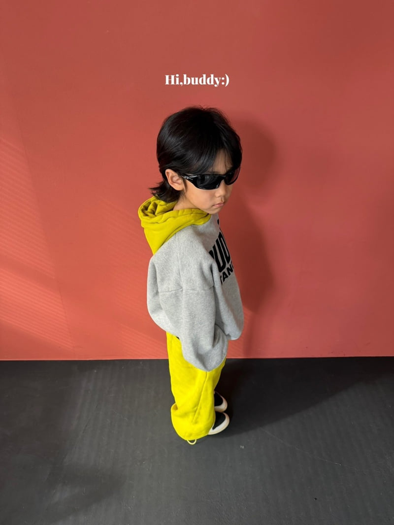 Hi buddy - Korean Children Fashion - #childofig - Flocking Buddy Hoodie - 5