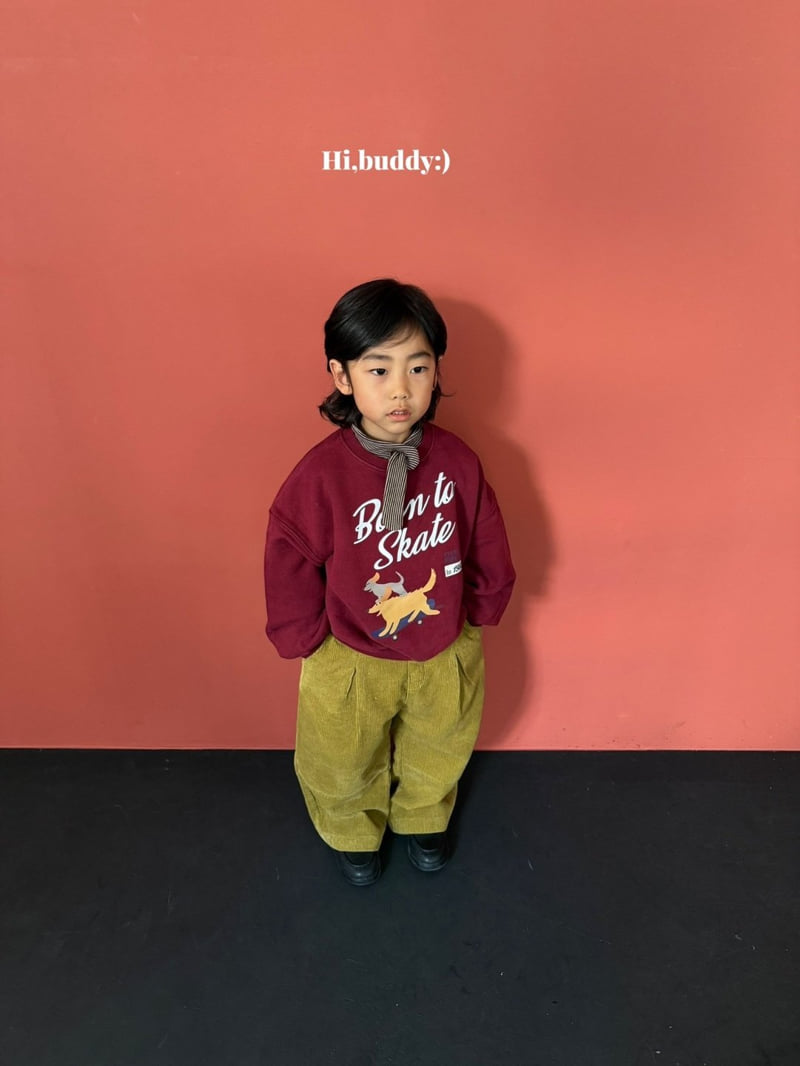 Hi buddy - Korean Children Fashion - #childofig - Skate Sweatshirt - 11