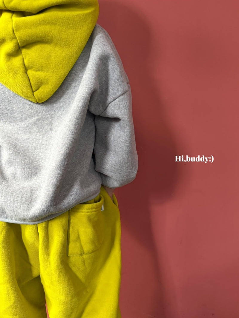 Hi buddy - Korean Children Fashion - #designkidswear - Flocking Buddy Hoodie - 8