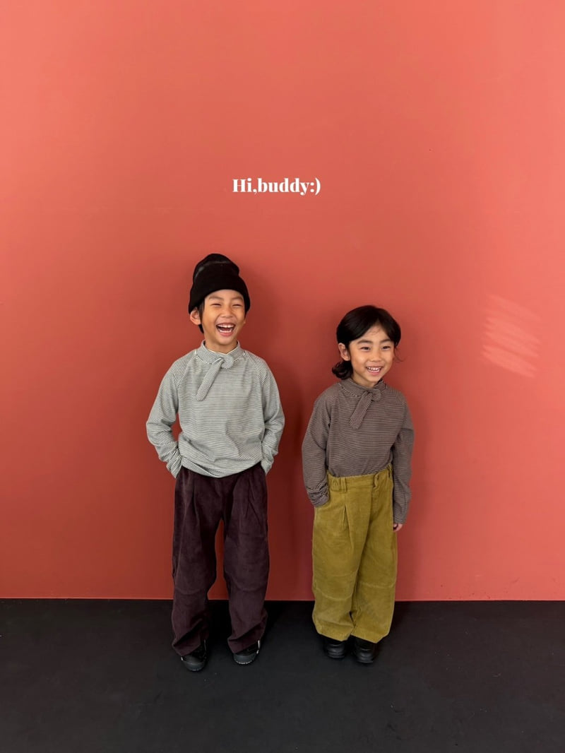 Hi buddy - Korean Children Fashion - #discoveringself - Muffler Turtleneck Tee - 8