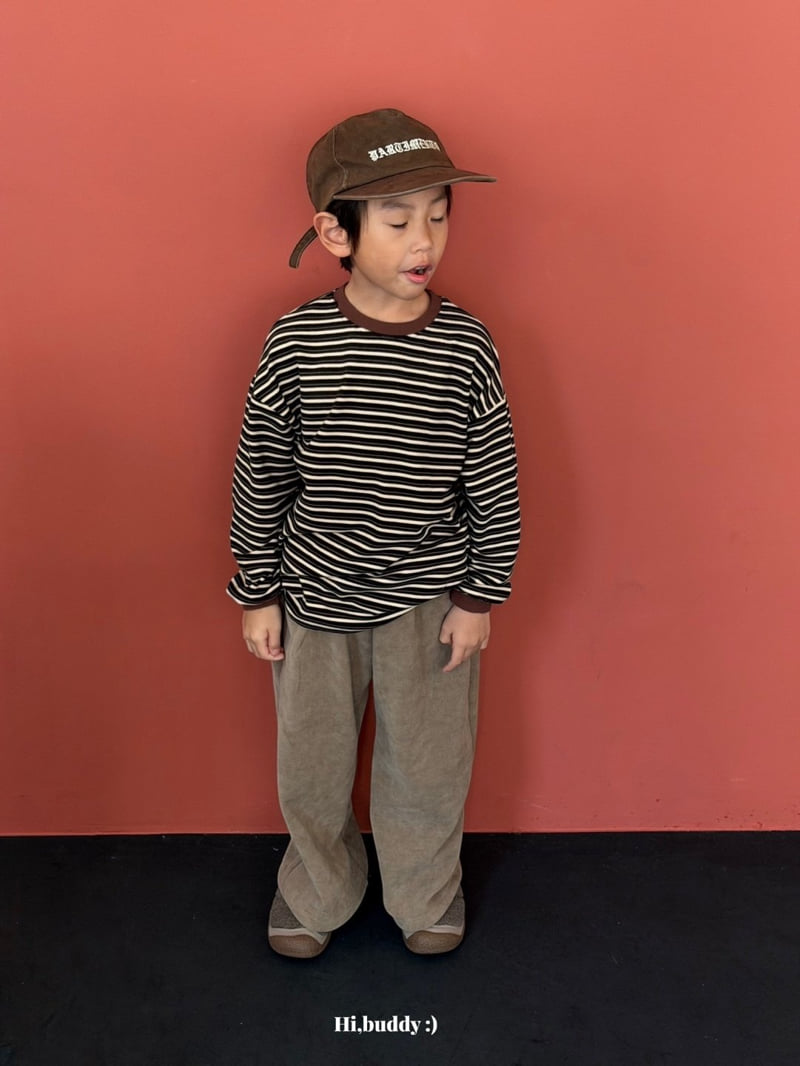 Hi buddy - Korean Children Fashion - #discoveringself - Pudding Stripe Tee - 6