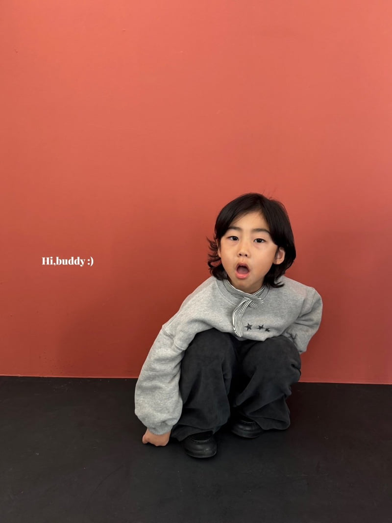 Hi buddy - Korean Children Fashion - #designkidswear - Star Sweatshirt - 4