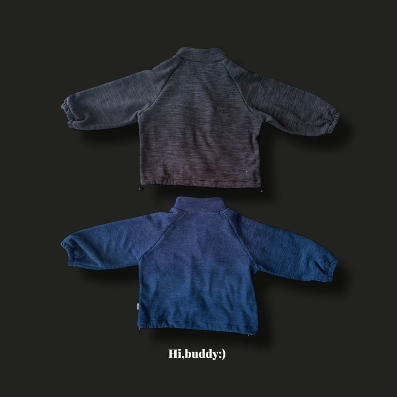 Hi buddy - Korean Children Fashion - #discoveringself - Terry Fleece Zip-Up - 2