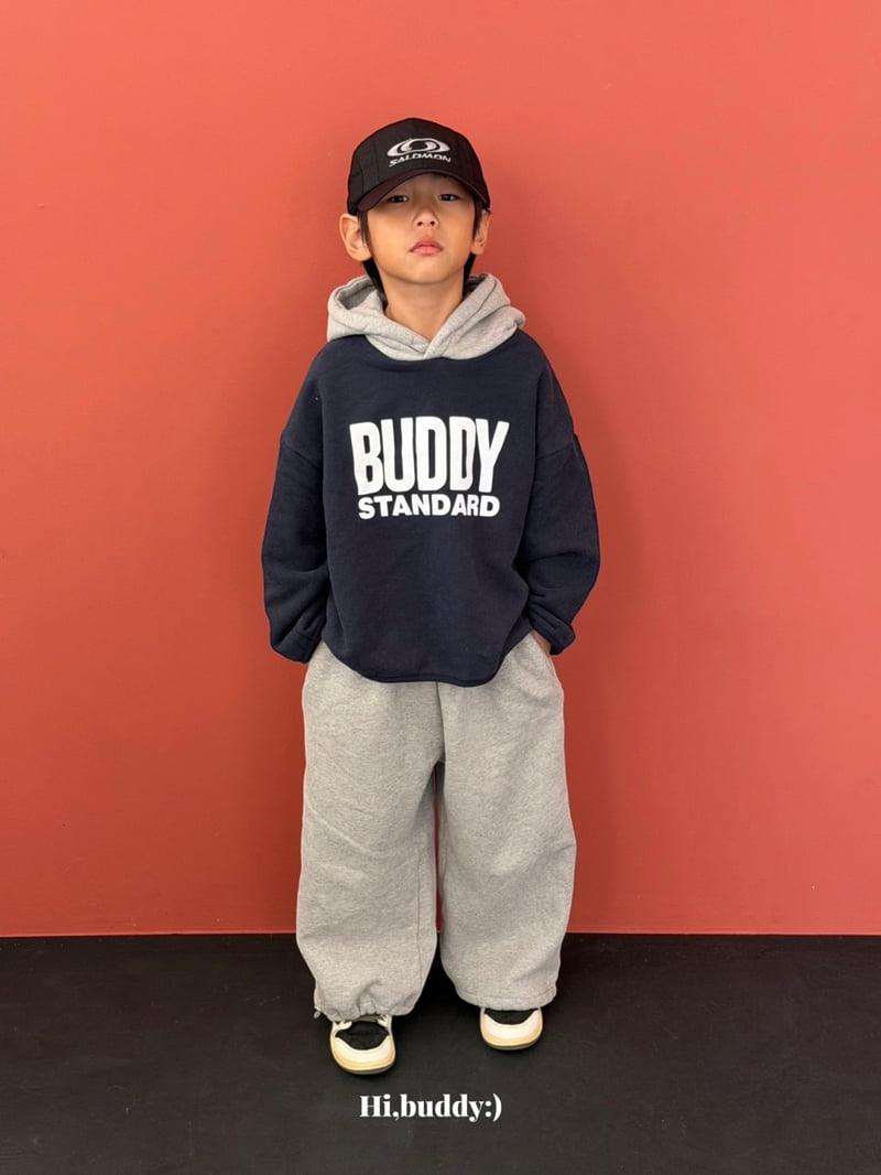 Hi buddy - Korean Children Fashion - #fashionkids - Flocking Buddy Hoodie - 10