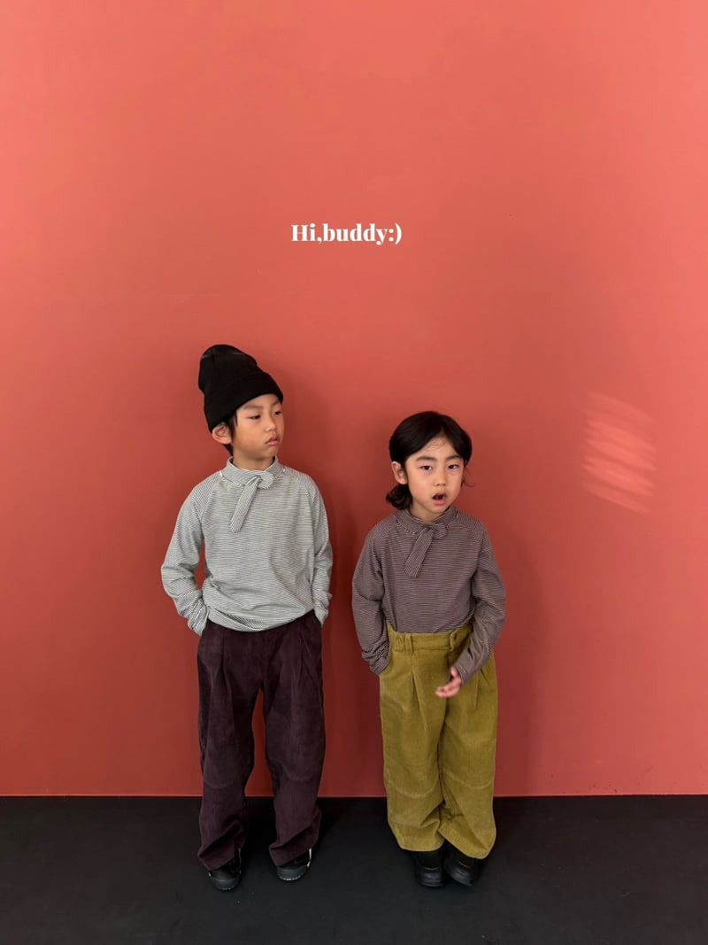 Hi buddy - Korean Children Fashion - #fashionkids - Muffler Turtleneck Tee - 9