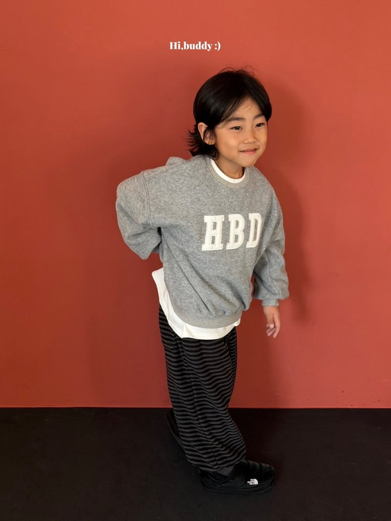 Hi buddy - Korean Children Fashion - #kidsstore - Birthday Sweatshirt - 5