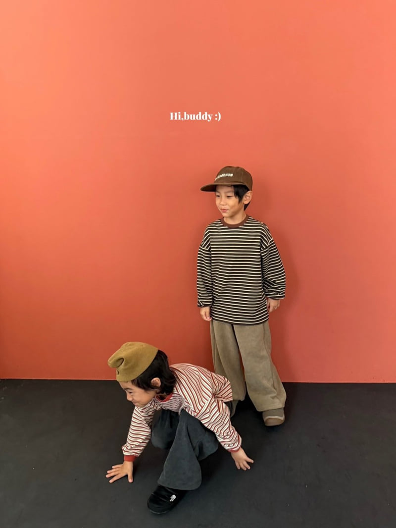 Hi buddy - Korean Children Fashion - #kidsstore - Pudding Stripe Tee - 9