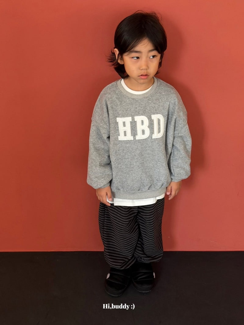 Hi buddy - Korean Children Fashion - #kidzfashiontrend - Birthday Sweatshirt - 6