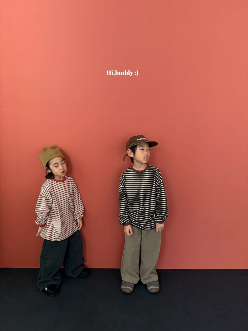 Hi buddy - Korean Children Fashion - #kidzfashiontrend - Pudding Stripe Tee - 10