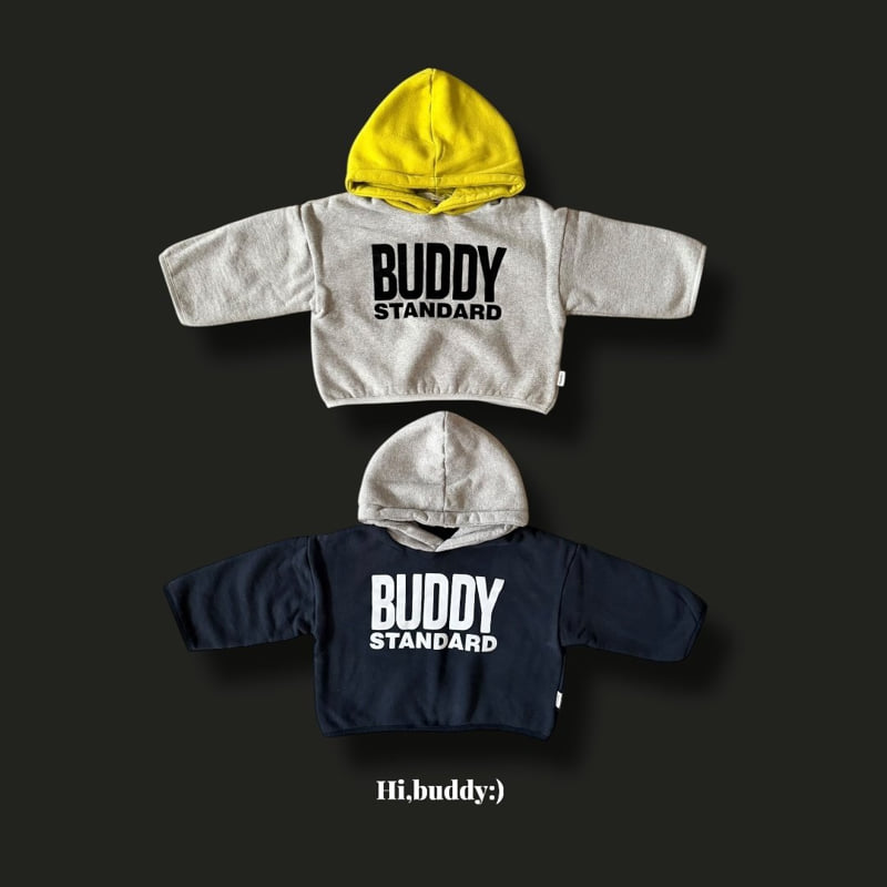 Hi buddy - Korean Children Fashion - #littlefashionista - Flocking Buddy Hoodie