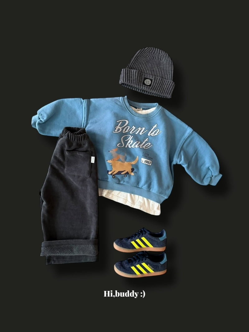 Hi buddy - Korean Children Fashion - #Kfashion4kids - Skate Sweatshirt - 4