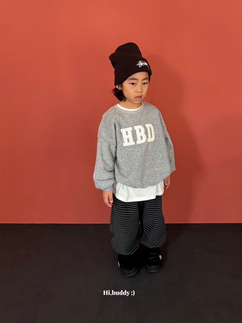 Hi buddy - Korean Children Fashion - #magicofchildhood - Birthday Sweatshirt - 9